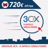 1 an de serveur 3CX 16 appels simultanés