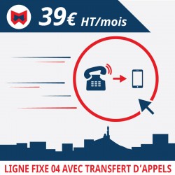 1 mois de ligne fixe 04 avec transfert d'appels