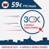 1 mois de serveur 3CX 4 appels